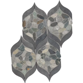 Coastal Petal Pebble - stone tile